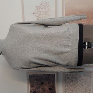 Lands' End large turtleneck sweater,  gray